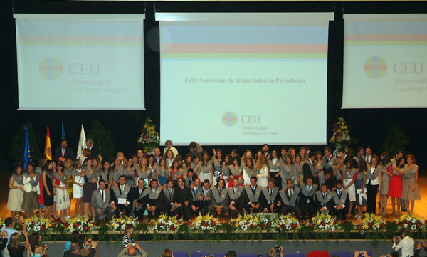 XVIII Promoción de Periodismo de la Universidad CEU Cardenal Herrera.