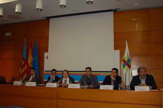 Los periodistas de los principales medios de comunicación valencianos en la mesa redonda del Congreso SEP.