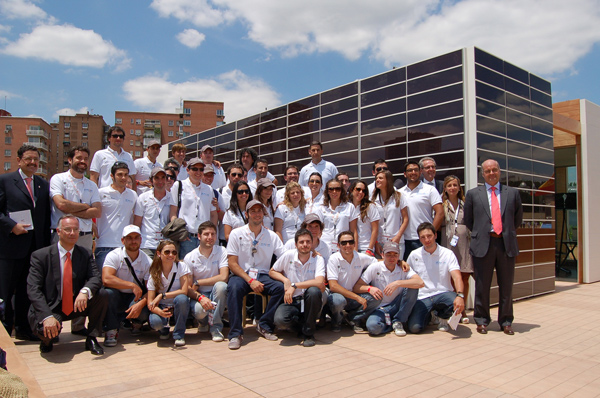 La casa solar SML house, cuya maqueta se exhibe en la feria fotovoltaica, fue construida durante la fase final del concurso Solar Decathlon Europe.
