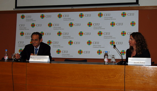 El catedrático de la Universidad CEU San Pablo, Aquilino Polaino, durante su intervención en Orienta 2010.