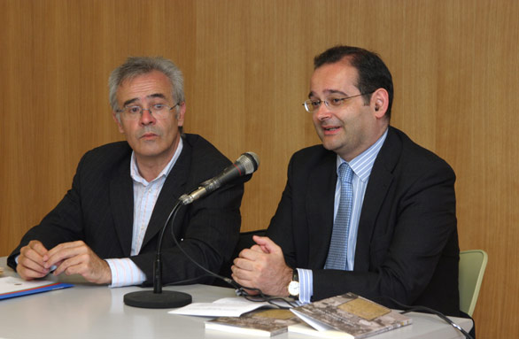 Enric Cuñat y Alfonso Bullón de Mendoza, en la presentación del libro.