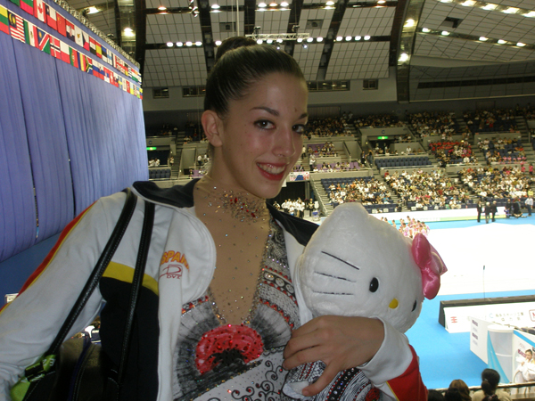 Alejandra Quereda, tras la competición en Japón.