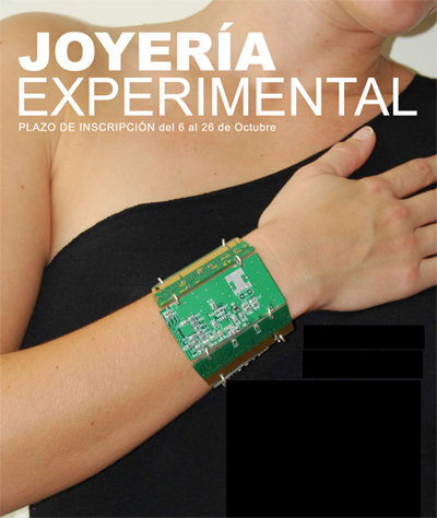 Cartel del Seminario de Joyería Experimental de la ESET.