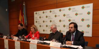 El arzobispo de Valencia clausura en la CEU-UCH el encuentro de decanos de facultades de Comunicación de Universidades Católicas
