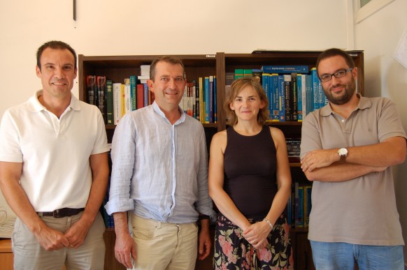 los doctores Lisón, Doménech, Segura y Sánchez Zuriaga, autores de la investigación