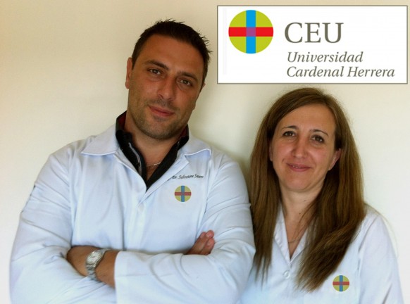 Los doctores de la CEU-UCH Sauro y Luzi, miembros del equipo internacional de investigación en Odontología.