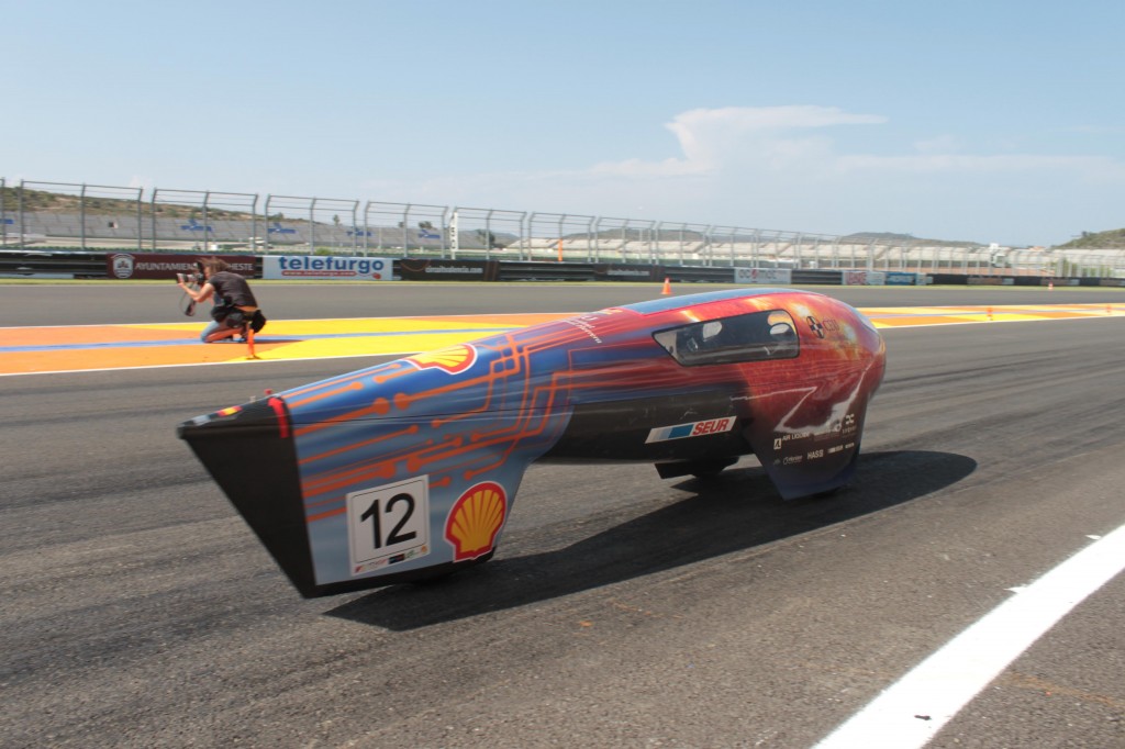 El IDEA CEU Car en el circuito de Cheste el pasado mes de julio.