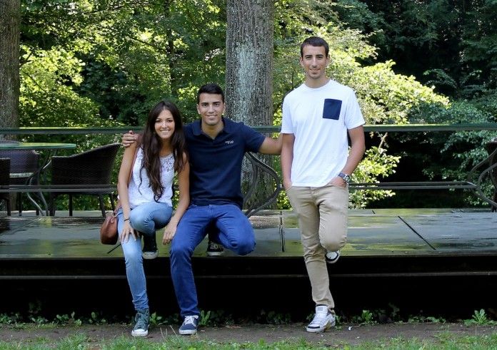 Los estudiantes de Arquitectura Teresa Sanchis, de la CEU-UCH, y los hermanos Álvaro y Francisco Hidalgo, de la UPV, mención de honor en el Ideas Forward.
