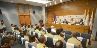 Profesores de Enfermería de la CEU-UCH han formado en Soporte Vital Básico a un centenar de miembros del Batallón de Policía Militar I (BPM), Policía Nacional y Guardia Civil