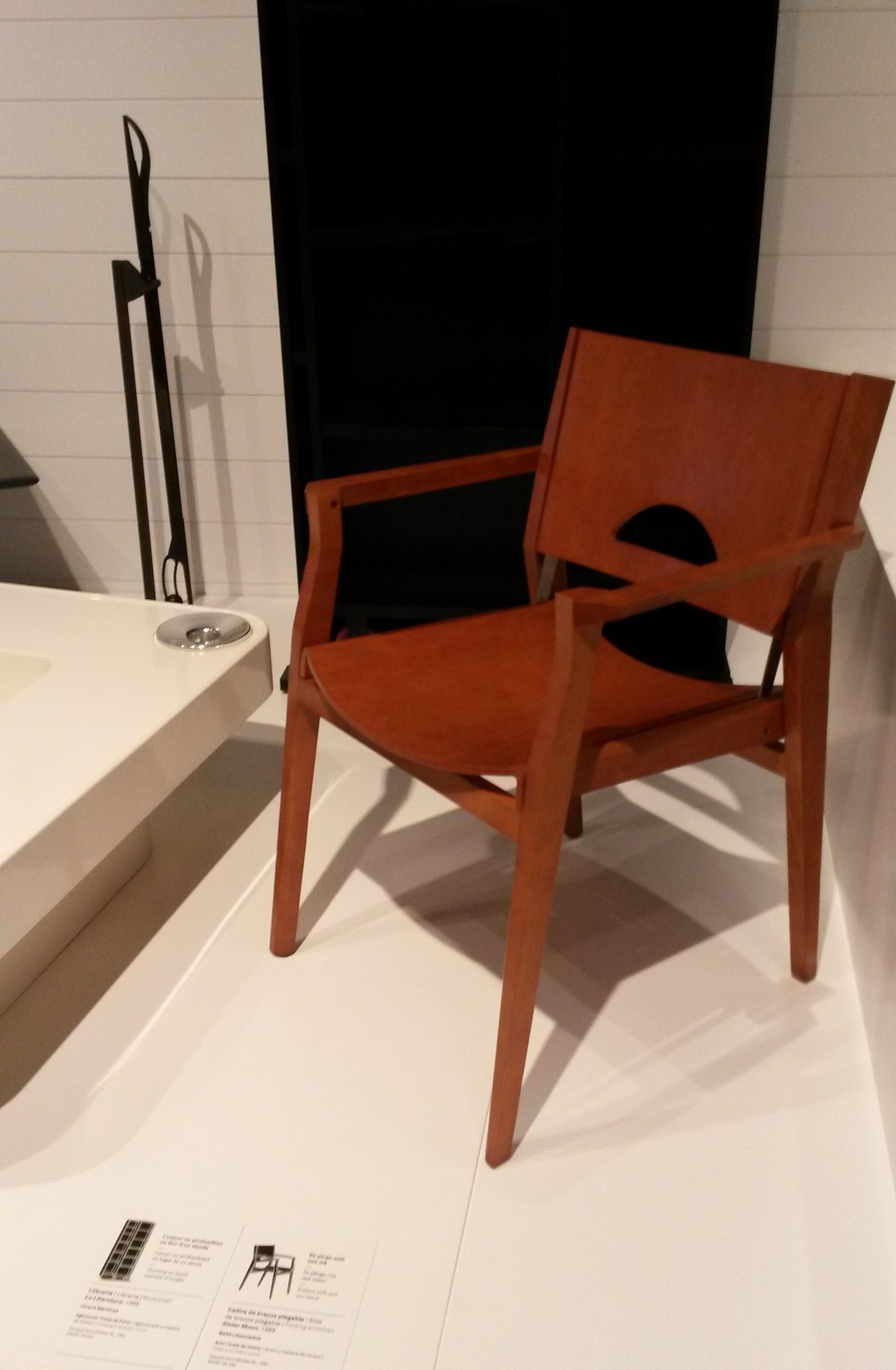 Sister Moon chair, cultural heritage in the permanent collection in the Design Museum of Barcelona.