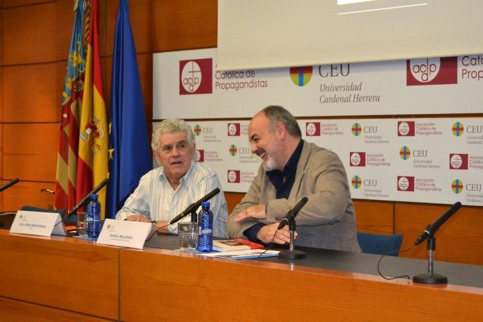 Guillermo Montesinos yRafael Maluenda en cátedra Berlanga CEU