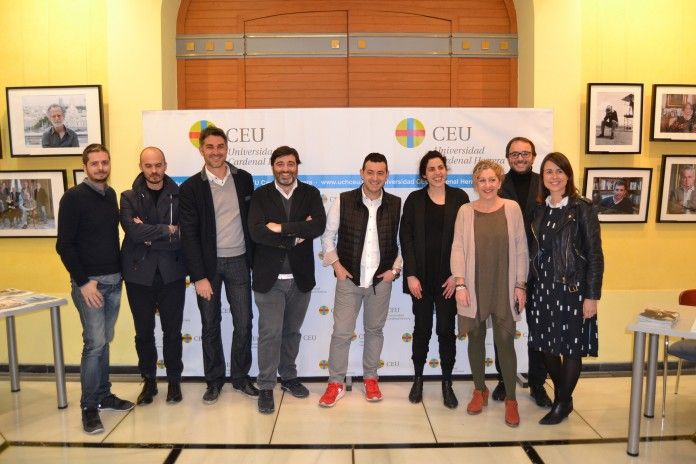 Los invitados a la mesa redonda de Gastronomía y Diseño, organizada por la CEU-UCH en Design Works 2016.
