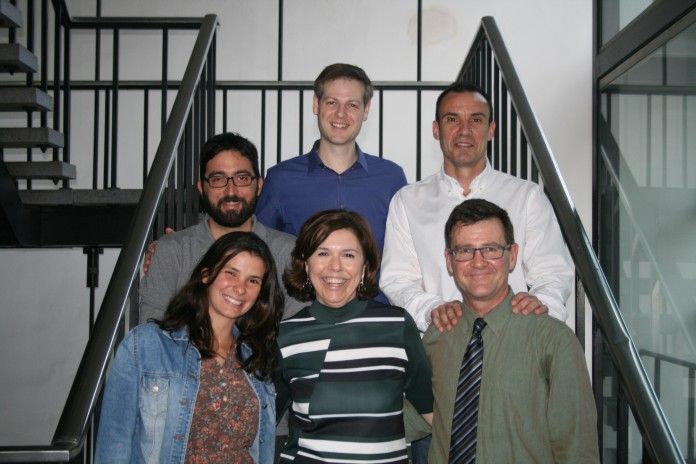 En la imagen, los miembros del equipo investigador: en la fila superior, Ausias Cebolla, Gonzalo Palomar y Juan Francisco Lisón; en la fila inferior Marinna Mensorio, Rosa Baños y Enrique Rodilla.