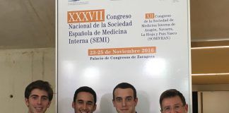 Tres estudiantes de Medicina presentan sus investigaciones sobre hipertensión ante la Sociedad Española de Medicina Interna