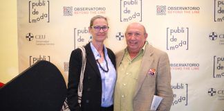 Francis Montesinos y Paola Dominguín, en la presentación del primer Título de Especialista en Comunicación de Moda