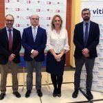 Daño cerebral: la Cátedra de Neurociencias aborda el futuro de la neurorrehabilitación Ignacio Pérez, José Piquer, Mar Álvarez y Joan Ferri.