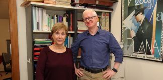 GIDYC: con la Universidad de Kent, analizando la cobertura de los Juegos Paralímpicos Los investigadores del GIDYC de la CEU UCH Josep Solves e Inmaculada Rius, autores del estudio sobre la cobertura del deporte paralímpico realizado junto a la Universidad de Kent.