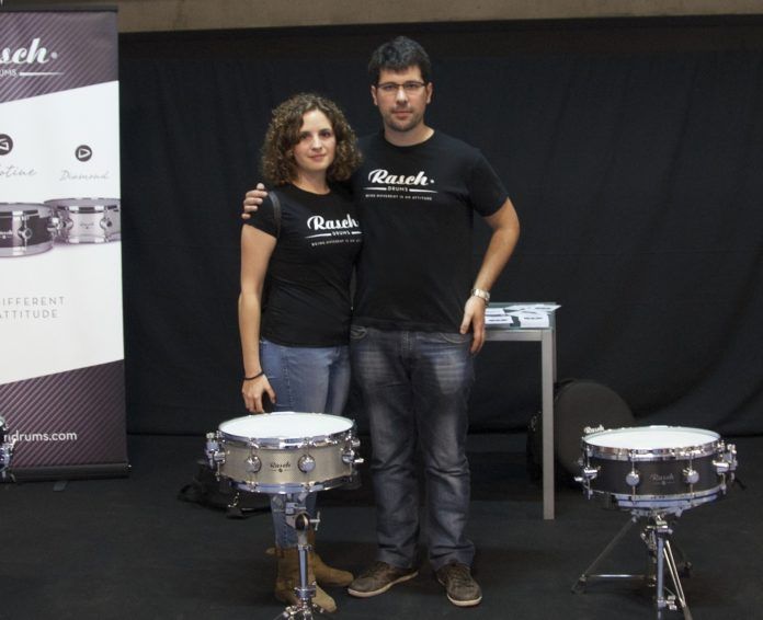 Patricia Clemente y Manuel Ibáñez, ingenieros valencianos formados en la CEU UCH y creadores de Rasch Drums, empresa galardonada con el 