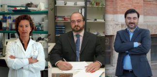 Nuevas dianas potenciales para el tratamiento de la miopía más grave Los investigadores del Instituto de Ciencias Biomédicas de la CEU UCH Amparo Navea, Francisco Bosch y Salvador Mérida, autores del estudio.