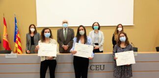 El COPCV premia tres trabajos de investigación de los estudiantes de Psicología