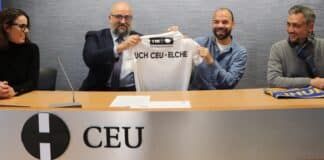 La CEU UCH en Elche firma un convenio con el Orihuela CF para impulsar la formación y salud deportiva