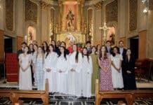 Estudiantes de la CEU UCH reciben los sacramentos del Bautismo, la Comunión y la Confirmación
