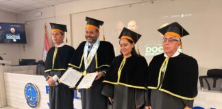 Investido como Doctor Honoris Causa por la Universidad Nacional Hermilio Valdizán (Huánuco, Perú)