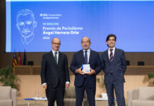 La CEU UCH reconoce la trayectoria de Ángel Expósito con el VII Premio Ángel Herrera Oria de Periodismo