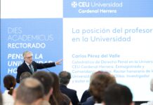 Pérez del Valle: «La posición del profesor en la Universidad debe ser de centralidad»