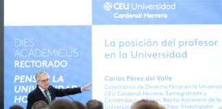 Pérez del Valle: «La posición del profesor en la Universidad debe ser de centralidad»