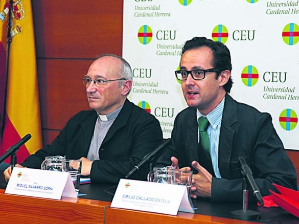 Miguel Navarro y Emilio Callado, organizadores de las Jornadas. / CEU