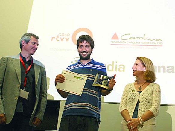 Joan Santonja, primer premio en la categoría Cortometrajes, documentales y de ficción. / Pablo Ortega
