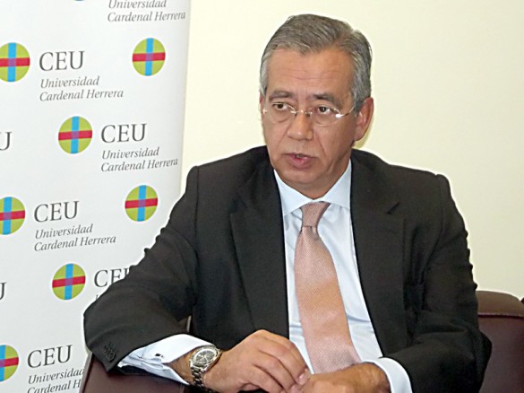 Vicente Garrido durante la entrevista a El Rotativo. / CEU