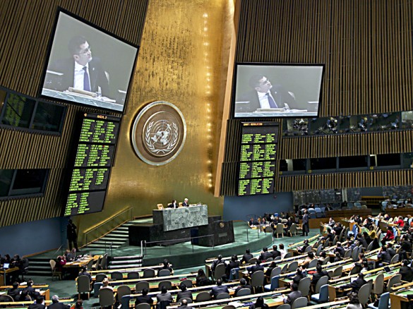 Momento de la votación en la ONU. / UN Photo-Ryan Brown