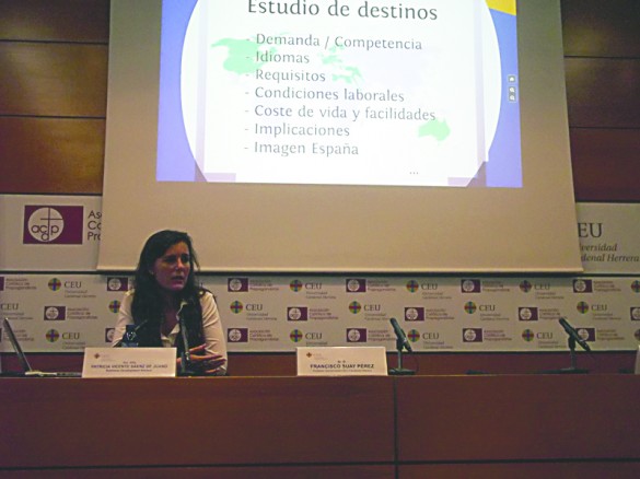 Patricia Vicente durante su intervención. / Amparo Montesinos