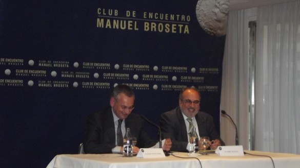Josep Vicent Boira y Enric Juliana durante la presentación./ Foto: T. D. 