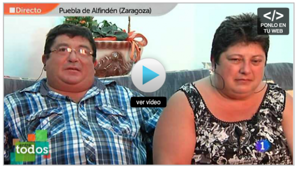 Vídeo del programa Entre todos donde aparece la familia Sánchez Estrella