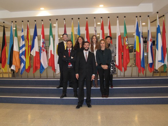Delegación de la CEU-UCH en la inauguración de la sede del CEU en Bruselas / Foto: CEU.