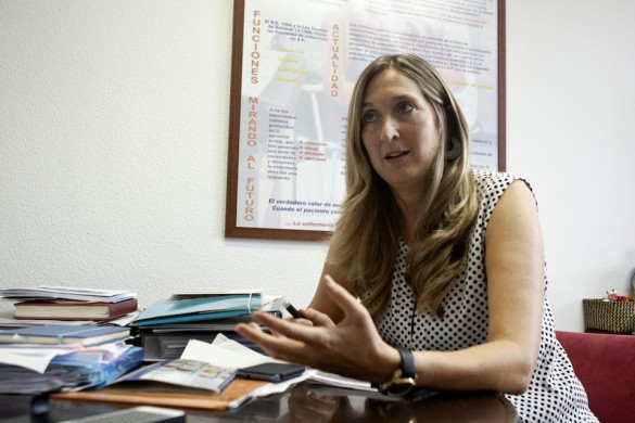 Cristina Barrios, antigua alumna de Enfermería del CEU / Foto: Pablo Ortega.