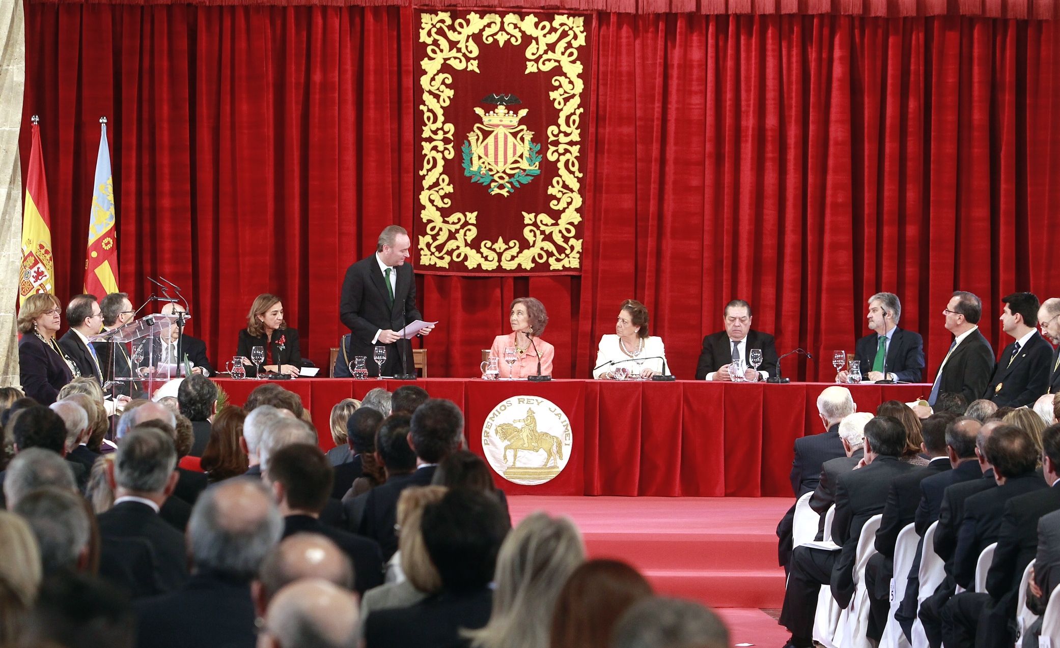 El President de la Generalitat, Alberto Fabra, en la entrega de premios Jaume I // Foto: Comunicación GVA