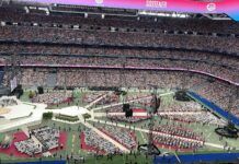 70.000 fieles de la archidiócesis de Madrid llenan el Bernabéu para ver a León XIV