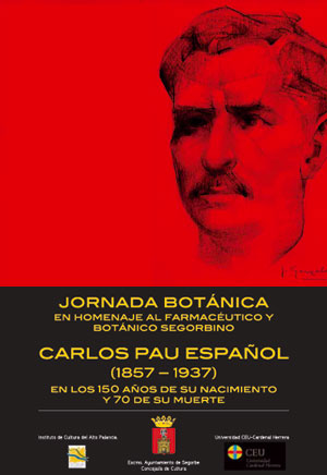 Imagen del cartel de la Jornada de homenaje a Carlos Pau en Segorbe.